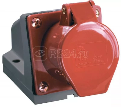 Розетка каб  32А 3Р+РЕ IP44 на поверхность 380В ССИ-124 PSR12-032-4