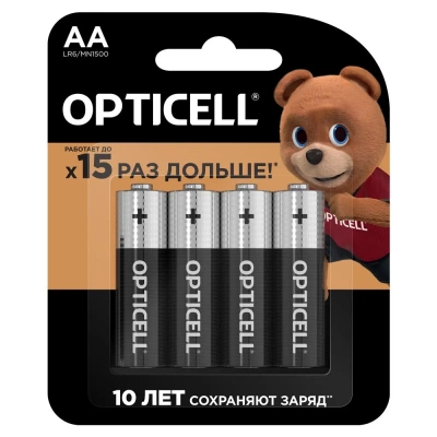 Элемент питания алкалиновый LR6 Opticell 