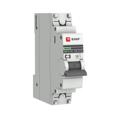 Выключатель авт. PROxima EKF C32А/1П  ЗЗЗ арт.mcb4763-1-32C-pro