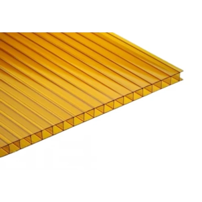 Поликарбонат оранжевый 6*2100*12000мм UltraPlast